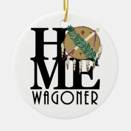 ZUHAUSE Wagoner Oklahome Keramik Ornament