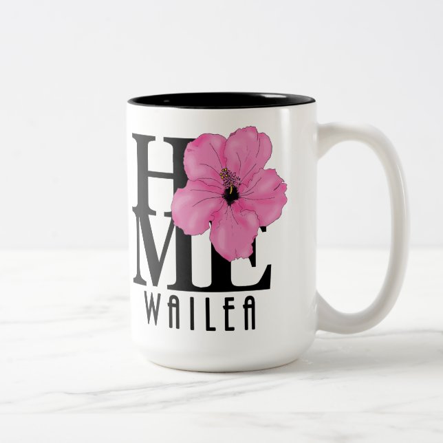 ZUHAUSE Wailea Pink 15oz Zweifarbige Tasse (Rechts)