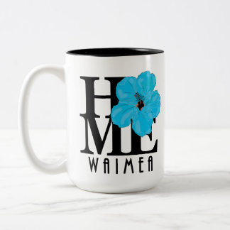 ZUHAUSE Waimea Blue Hibiskus 15oz Zweifarbige Tasse