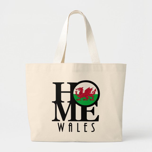 ZUHAUSE Wales Jumbo Stoffbeutel (Vorne)