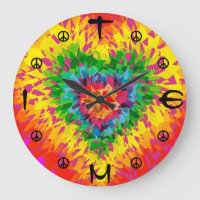 Zuhause Wall Room Time Peace Timepiece Gefärbte Kr