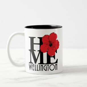 ZUHAUSE Wellington red Hibiskus 11oz Zweifarbige Tasse