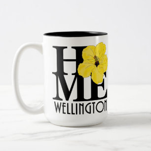 ZUHAUSE Wellington Yellow Hibiskus 15oz Zweifarbige Tasse