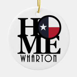 ZUHAUSE Wharton Texas Keramik Ornament