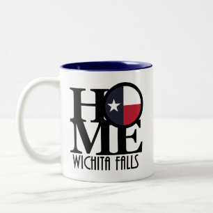 ZUHAUSE Wichita Falls Texas Zweifarbige Tasse