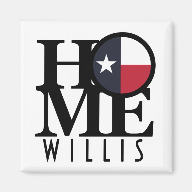 ZUHAUSE Willis Texas Magnet (Vorne)