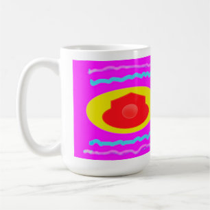Zuhause willkommen mit Liebe großartig rosa und br Kaffeetasse