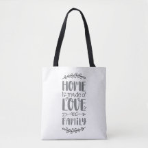 Zuhause wird aus Liebe und Familie Niedliche Liebe