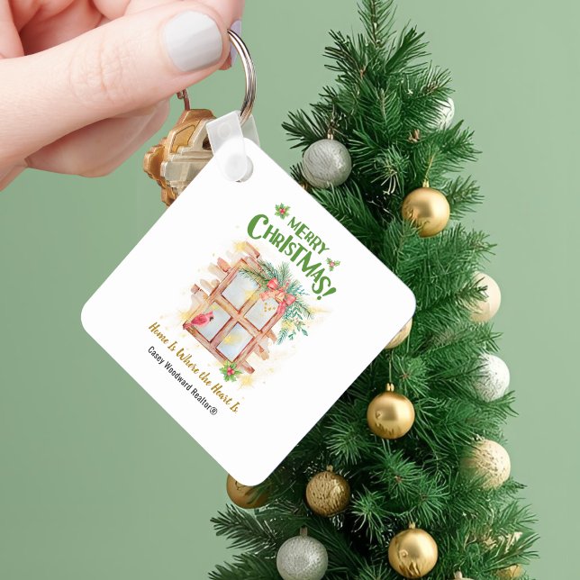 Zuhause, wo das Herz ist Realtor Weihnachtsbudget Schlüsselanhänger (Von Creator hochgeladen)