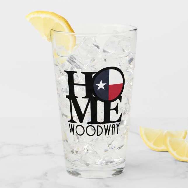 ZUHAUSE Woodway Texas Glas (Vorderseite Ice)
