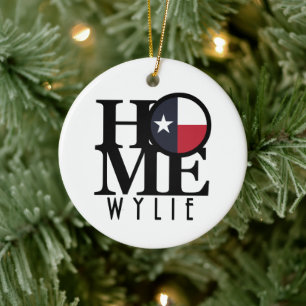 ZUHAUSE Wylie Texas Keramik Ornament