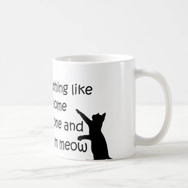Zuhause zu einer Katze Kaffeetasse (Rechts)