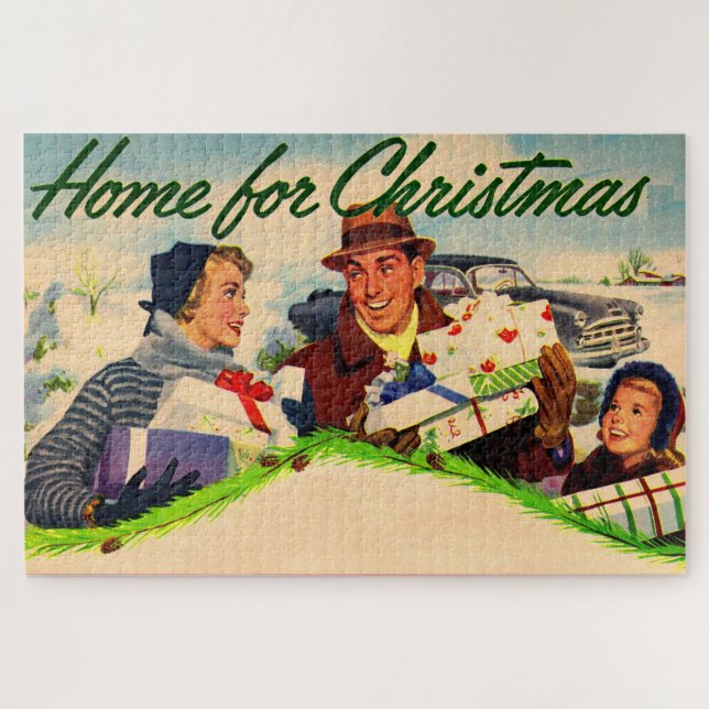 Zuhause zu Weihnachten in den 40er Jahren (Horizontal)