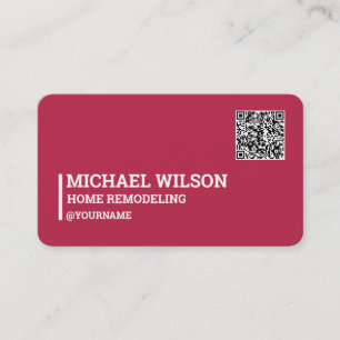 Zuhause zum Entfernen des QR-Codes Visitenkarte