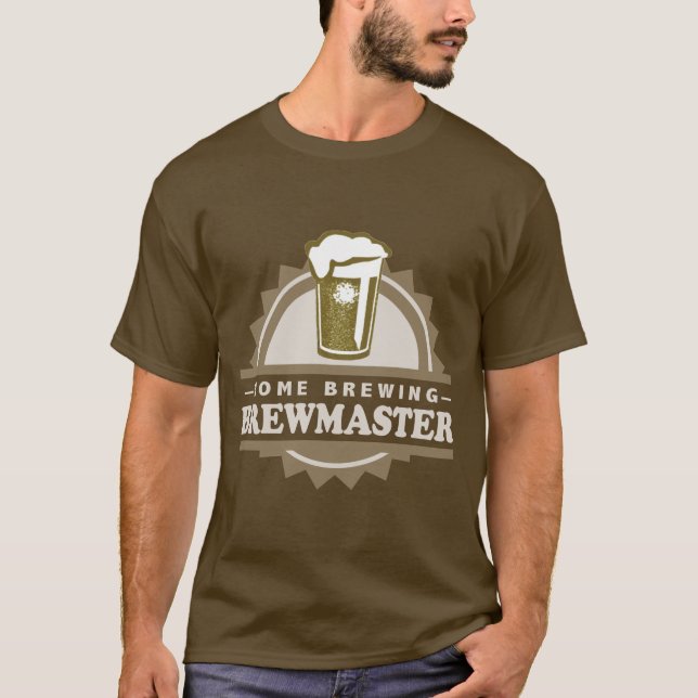 Zuhausebrew-Bier Brewmaster T-Shirt (Vorderseite)