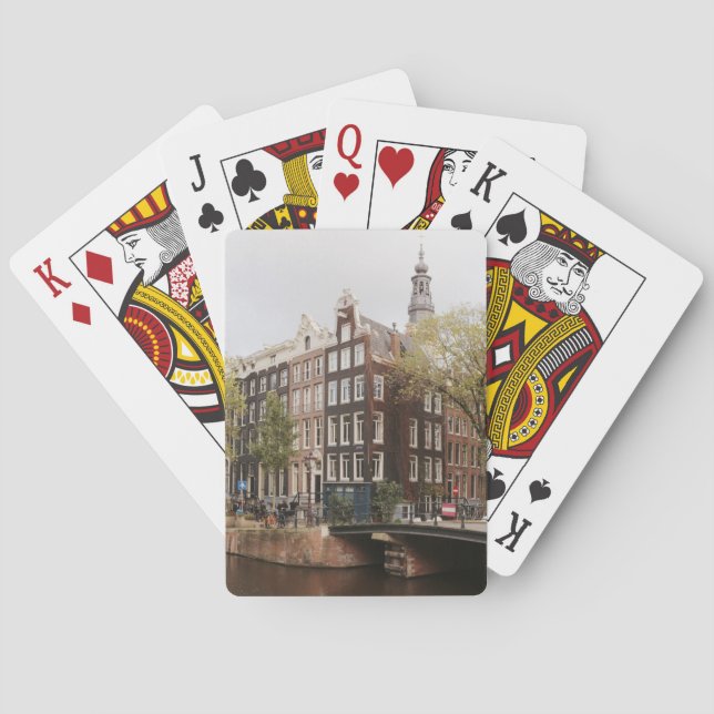 Zuiderkerk Amsterdam Holland Church Canal Spielkarten (Rückseite)