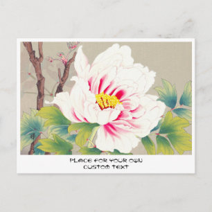 Zuigetsu Ikeda Pink Camellia japanische Blume Art Postkarte