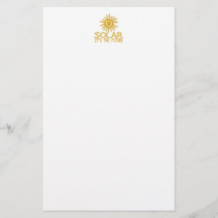 Zukunft der Solarenergie Briefpapier