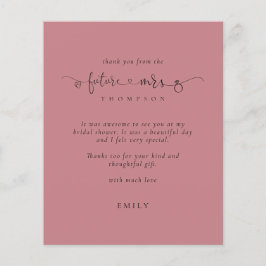 Zukunft des Haushalts Frau Foto Brautparty Danke