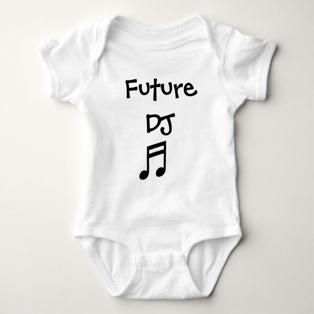 Zukunft DJ Baby Strampler (Vorderseite)