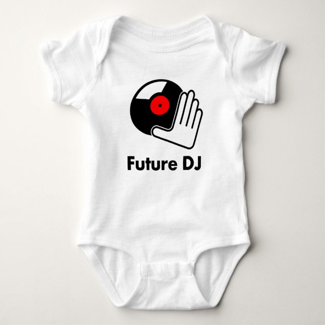 Zukunft DJ Baby Strampler (Vorderseite)