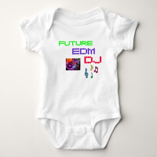 ZUKUNFT EDM DJ BABY STRAMPLER (Vorderseite)