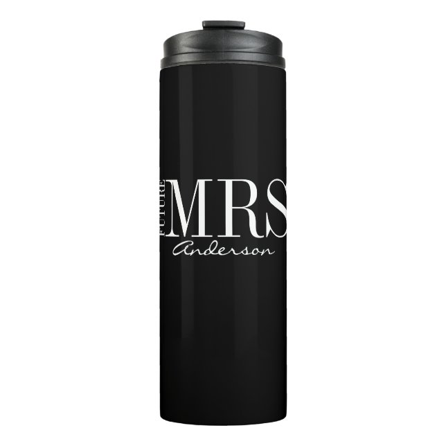 Zukunft Frau Bride Brautparty Thermal Tumbler Thermosbecher (Vorderseite)