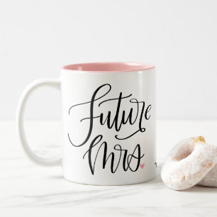 Zukunft Frau Calligraphy Custom Pink Zweifarbige Tasse