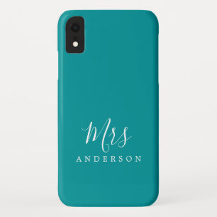 Zukunft Frau Vibrant Green Chic Script Bride Case-Mate iPhone Hülle