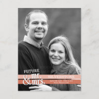 Zukunft Herr & Frau Wedding Save the Date - Peach