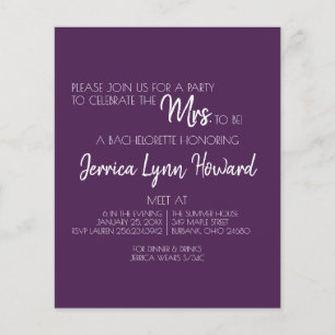 Zukunft Herr & Mrs Bachelorette Flyer
