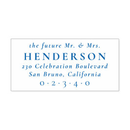 Zukunft Herr & Mrs. Classic Rücksendeadresse Permastempel