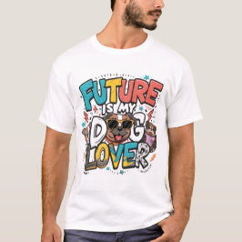 Zukunft ist mein Hundeliebhaber-Design T-Shirt