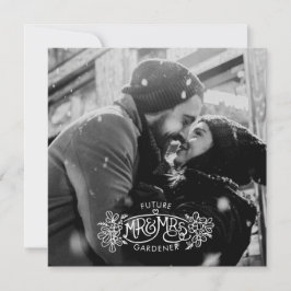 Zukunft Mr. & Mrs. winter Verlobung mistletoe Ankündigung