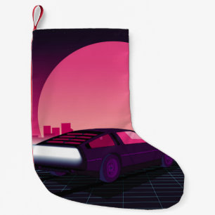 Zukunft rückgängig machen. Sci-Fi-Hintergrund im 8 Kleiner Weihnachtsstrumpf