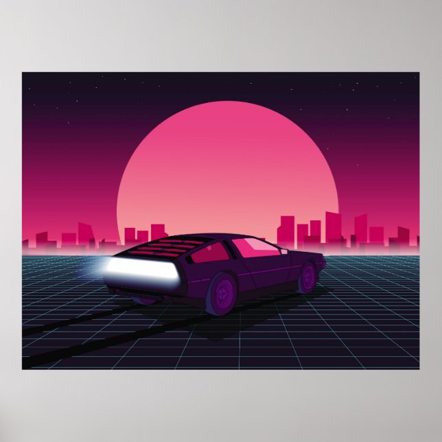 Zukunft rückgängig machen. Sci-Fi-Hintergrund im 8 Poster (Vorne)
