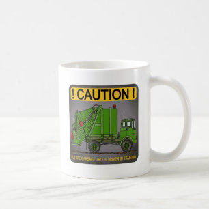 Zukünftige Abfall-LKW-Grün-Fahrer-Kaffee-Tasse Kaffeetasse