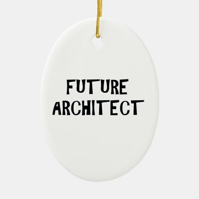 Zukünftige Architekten-Verzierung Keramik Ornament (Vorne)