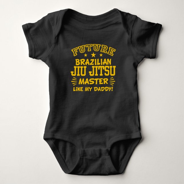Zukünftige brasilianische Jiu Jitsu Master like My Baby Strampler (Vorderseite)