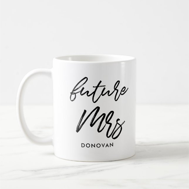 zukünftige Braut Mrs Kaffeetasse (Links)