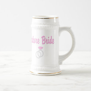 Zukünftige Braut Stein Bierglas