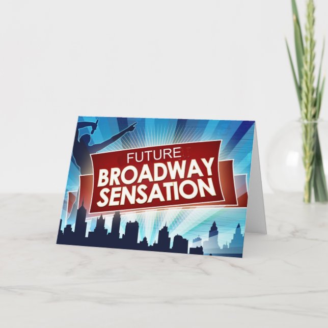 Zukünftige Broadway-Empfindung Karte (Vorderseite)