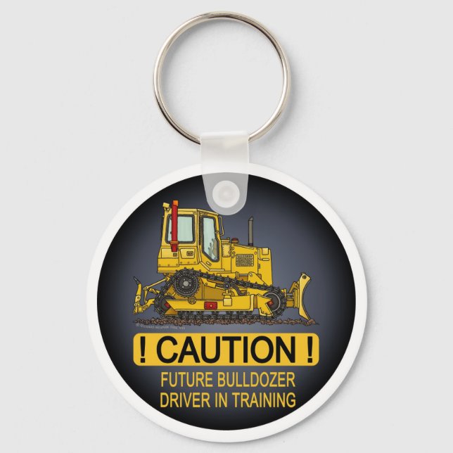 Zukünftige Bulldozer Dozer-Treiberkette Schlüsselanhänger (Vorderseite)