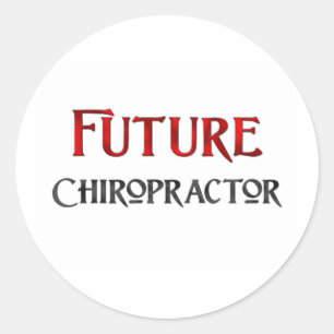 Zukünftige Chiropraktikerin Runder Aufkleber