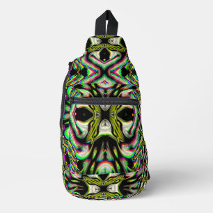 Zukünftige Formen Holographic Yellow Jacket Chrome Crossbody Bag