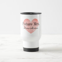 Zukünftige Frau Braut zu reisen, um Kaffee-Tasse z