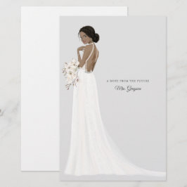 Zukünftige Frau Bride danke Ihnen Stationery Briefpapier