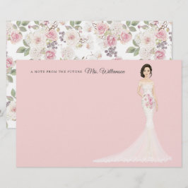 Zukünftige Frau Bride danke Ihnen Stationery Briefpapier
