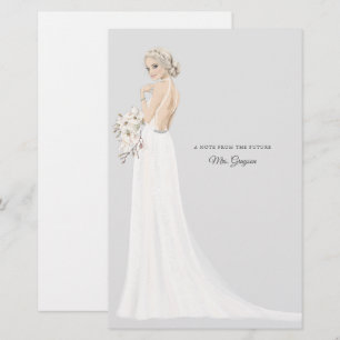 Zukünftige Frau Bride danke Ihnen Stationery Briefpapier
