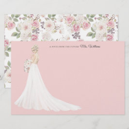 Zukünftige Frau Bride danke Ihnen Stationery Briefpapier